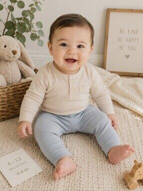 TBBC The Beaufort Bonnet Company Mitzy Sue Leggings Buckhead Blue 6-12M NWT